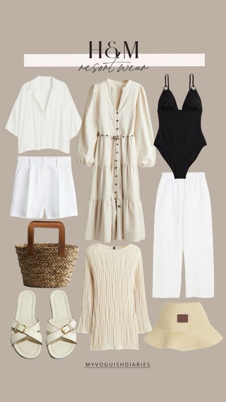 H&M Resortwear 
vacation outfits, summer outfits, resortwear, h&m resortwear, swimwear, summer neutrals, spring trends, summer trends 

#LTKswim #LTKtravel #LTKstyletip