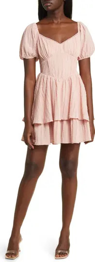 Crinkle Tiered Minidress | Nordstrom