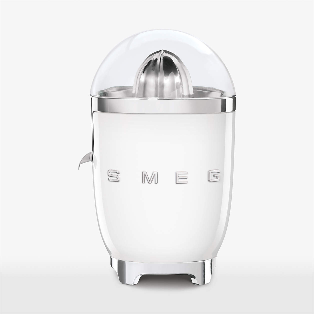 SMEG White Retro Citrus Juicer + Reviews | Crate & Barrel | Crate & Barrel