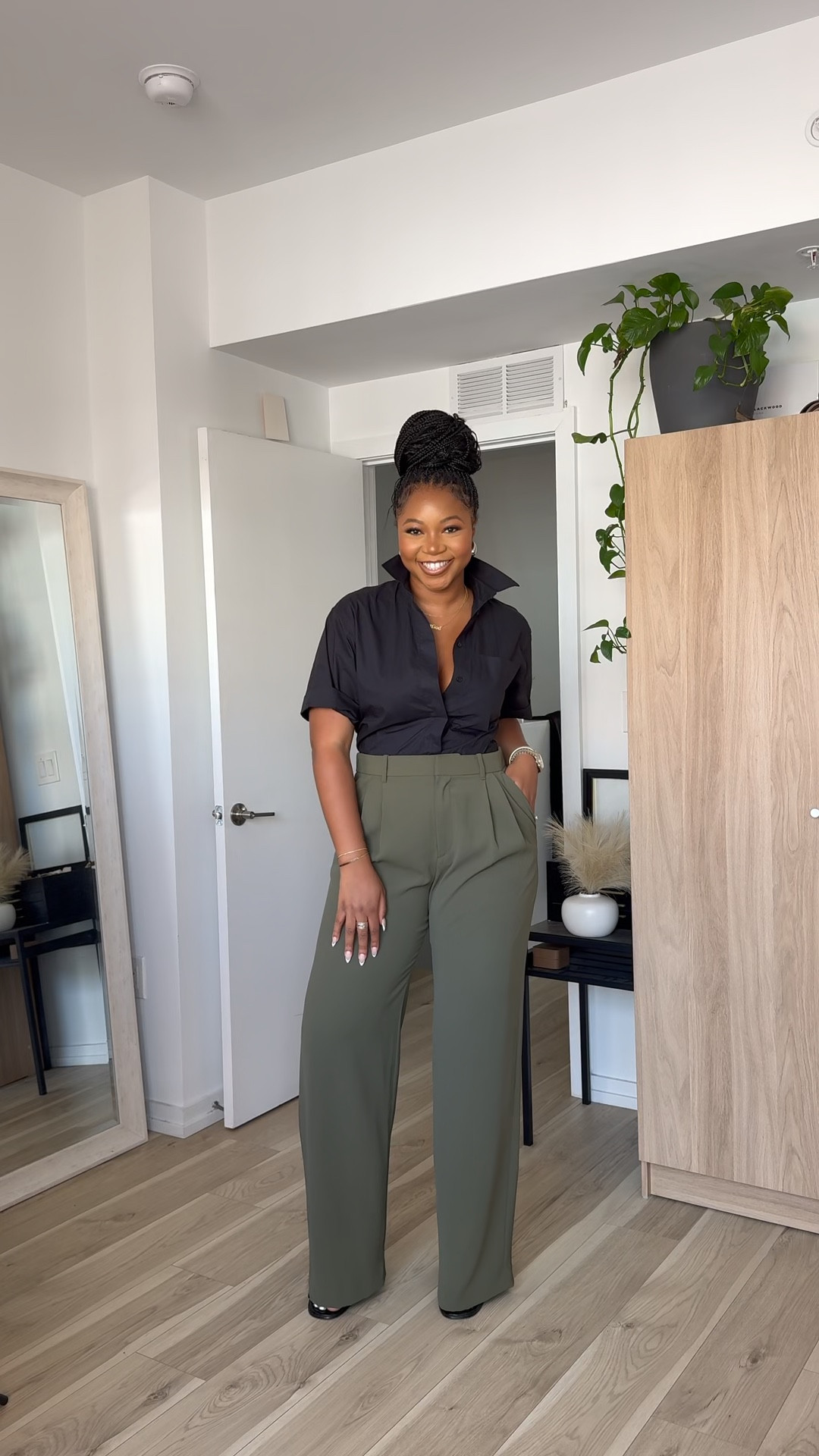 The perfect work trousers and they are petite, regular, tall girl friendly lengths ! 

I am 5’9 | 200 lbs wearing a size 12 and they do run a little big so I could have sized down  

#LTKmidsize #LTKworkwear #LTKfindsunder100