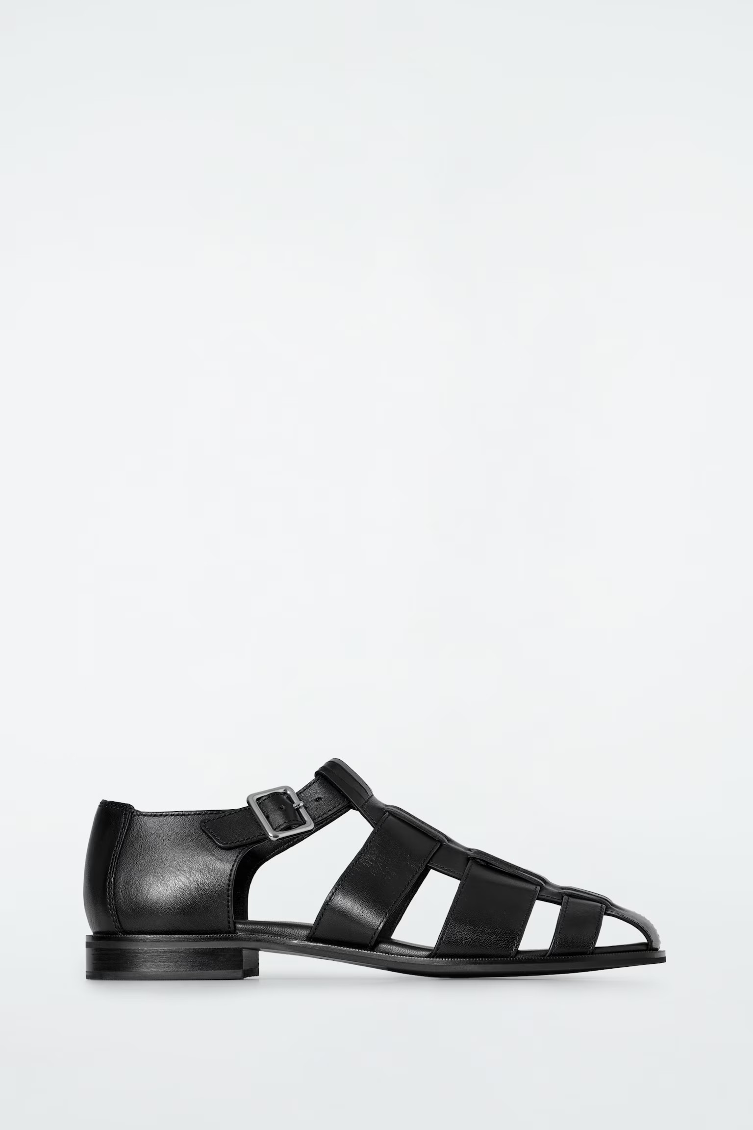 LEATHER FISHERMAN SANDALS - BLACK | COS UK