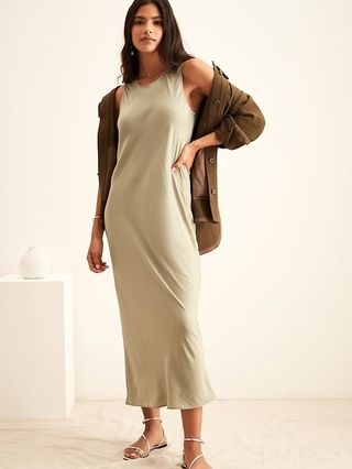 Bias-Cut Midi Dress | Banana Republic (US)