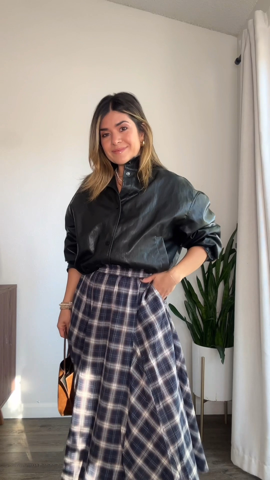 Soft plaid meets edgy faux leather! The chicest mix of fall textures!!!
Jacket is from last year, but I linked very similar styles!   The brown one is absolutely gorgeous! 
Tank top size small
Skirt size xs

Use code CAROLINA15 for 15% off the boots!

#LTKootd #LTKSeasonal #LTKPetite