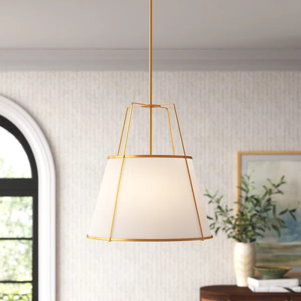 Clarkshire 3 - Light Statement Drum Pendant | Wayfair North America
