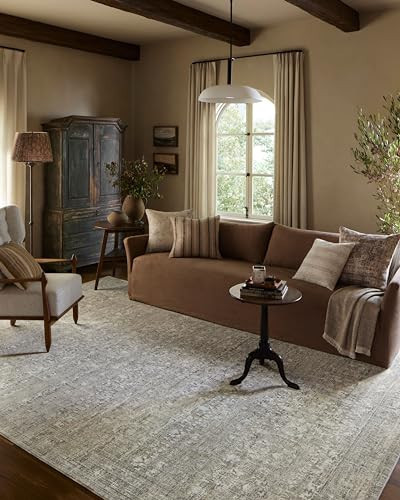 Loloi Amber Lewis Honora Collection HON-04 Grey/Beige 6'-7" x 9'-2" Area Rug | Amazon (US)