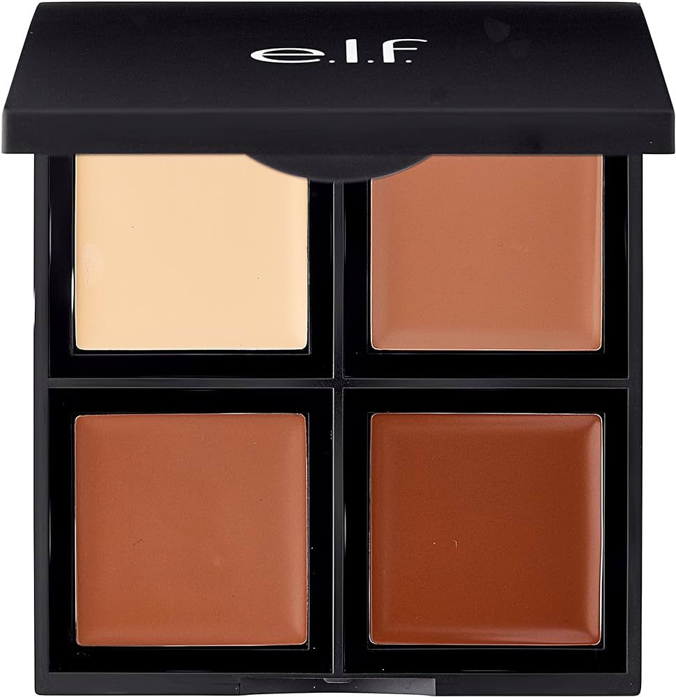 e.l.f., Cream Contour Palette, 4 Shades, Easy to Apply, Blendable, Buildable, Highlights, Contour... | Amazon (US)