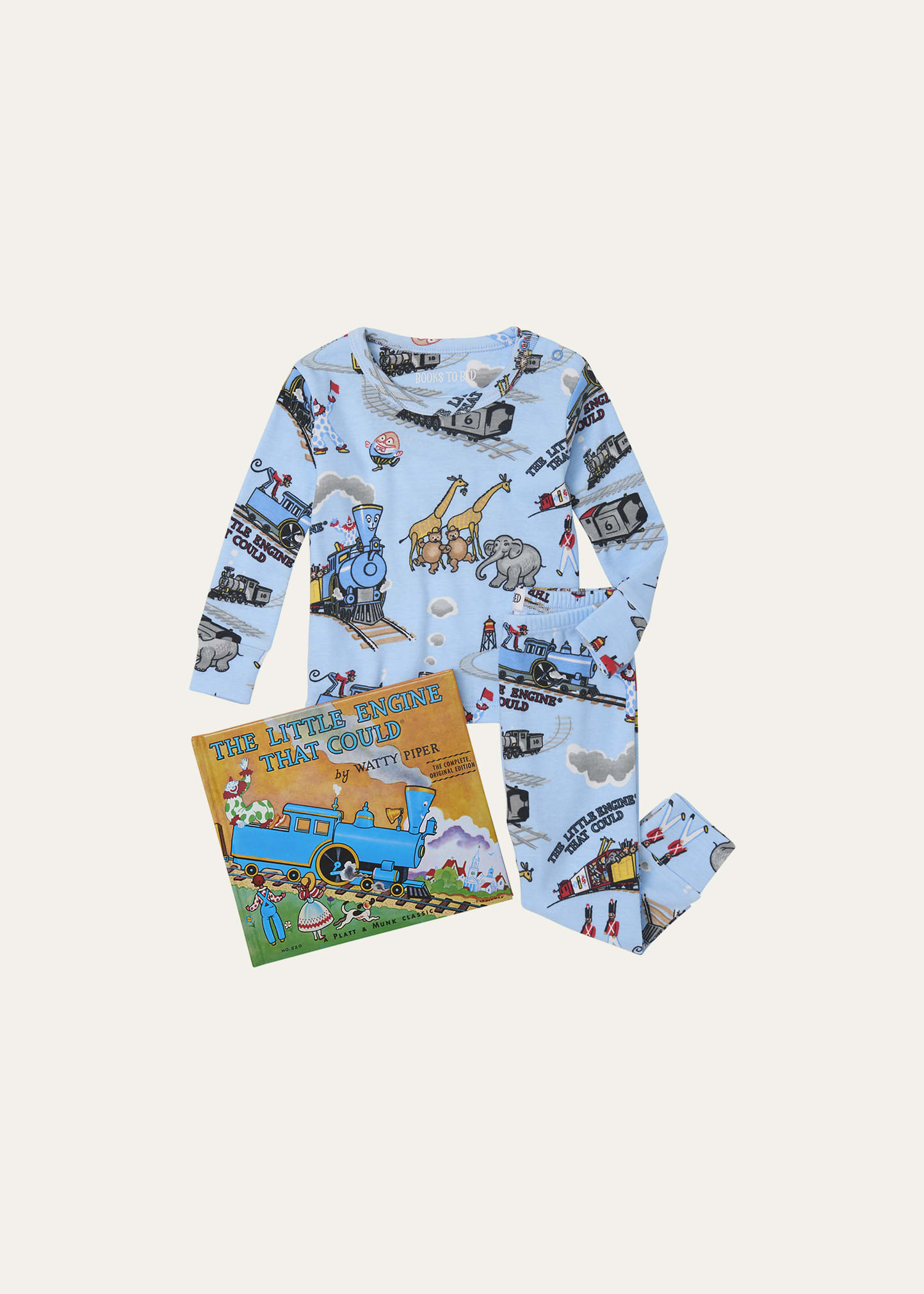 Books To Bed Kid's Little Engine That Could Pajama Gift Set, Size 12-24M | Bergdorf Goodman