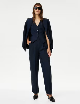 Pleat Front Relaxed Trousers | Marks & Spencer (UK)