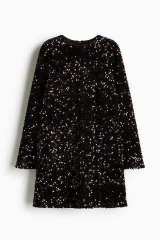 H & M - Sequined Mini Dress - Brown | H&M (US + CA)