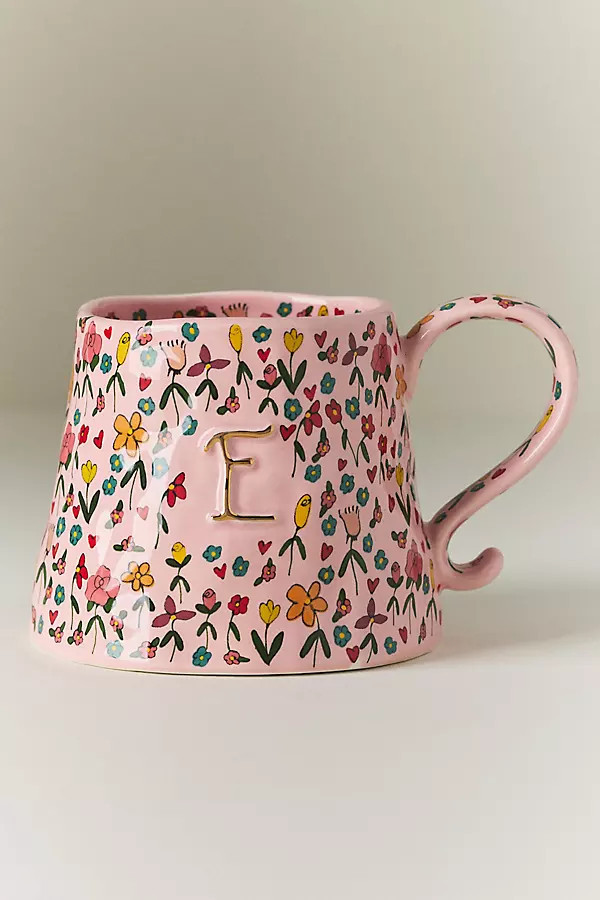 Stoneware Monogram Mug | Anthropologie (US)