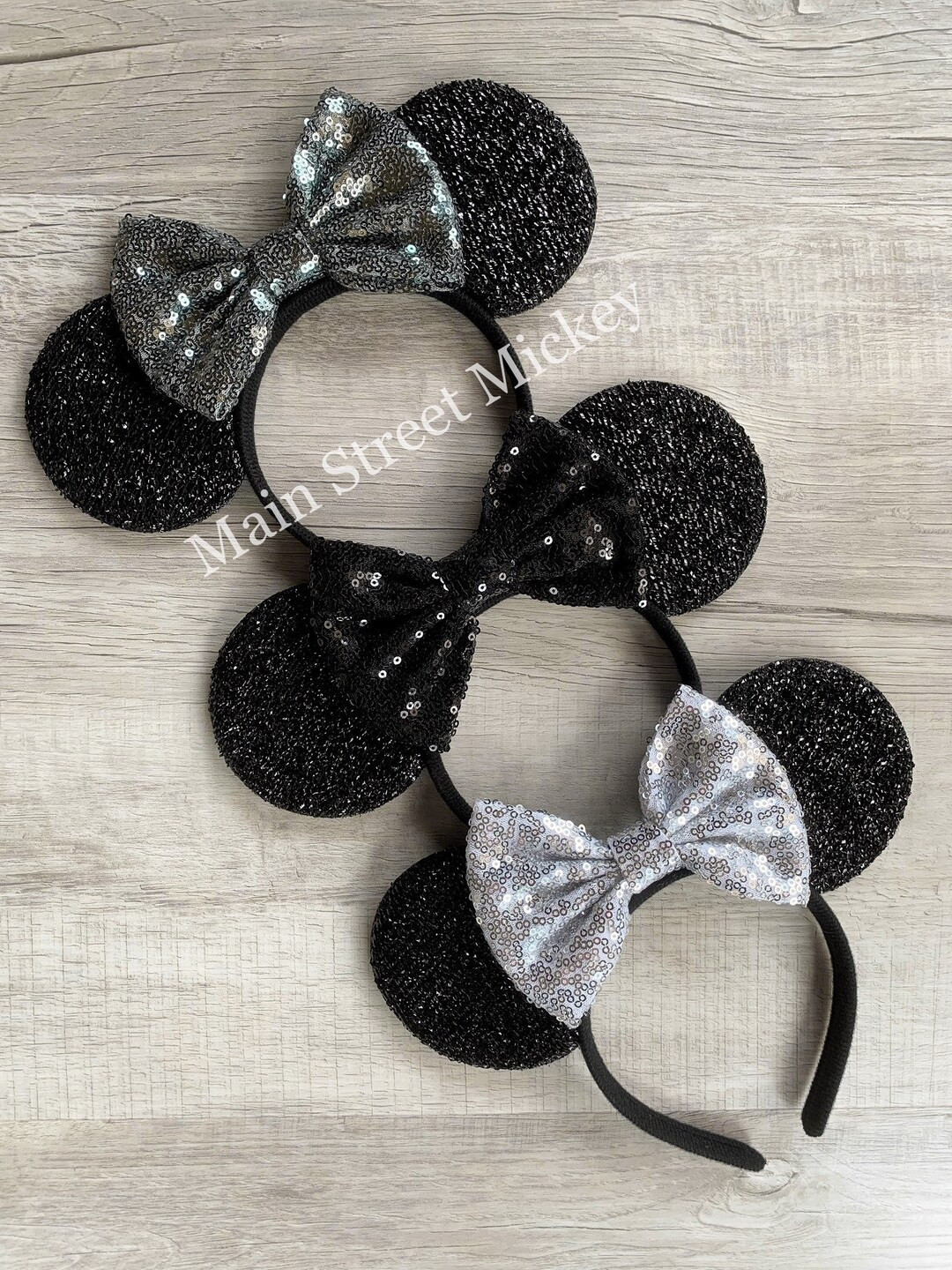 Minnie Mouse Ears, Disney Ear For Adults and Kids, Black Minnie Ear, Birthday Minnie Ear, Disneyl... | Etsy (US)