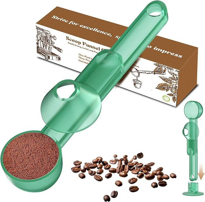 Coffee Scoop with Funnel for Ground Coffee, Protein Powder & Tea, for Reusable K Cup Refiller, 2T... | Amazon (US)