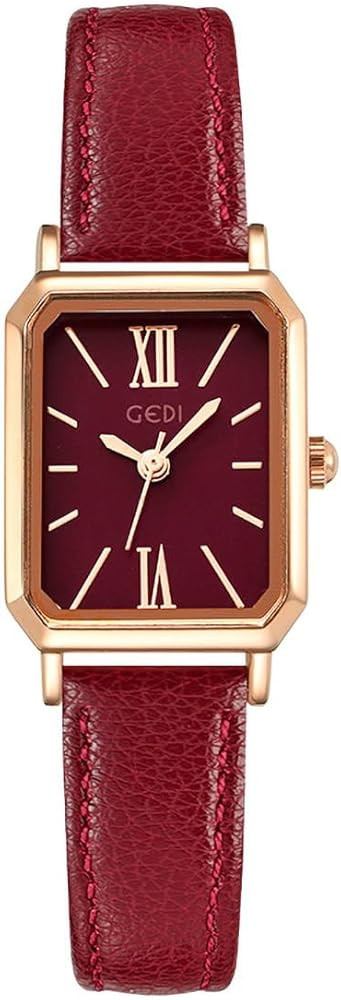 TOOCAT Women Wrist Watch Mini Ultra-Thin Elegant Simple Square Quartz Watches with Leather Strap ... | Amazon (US)