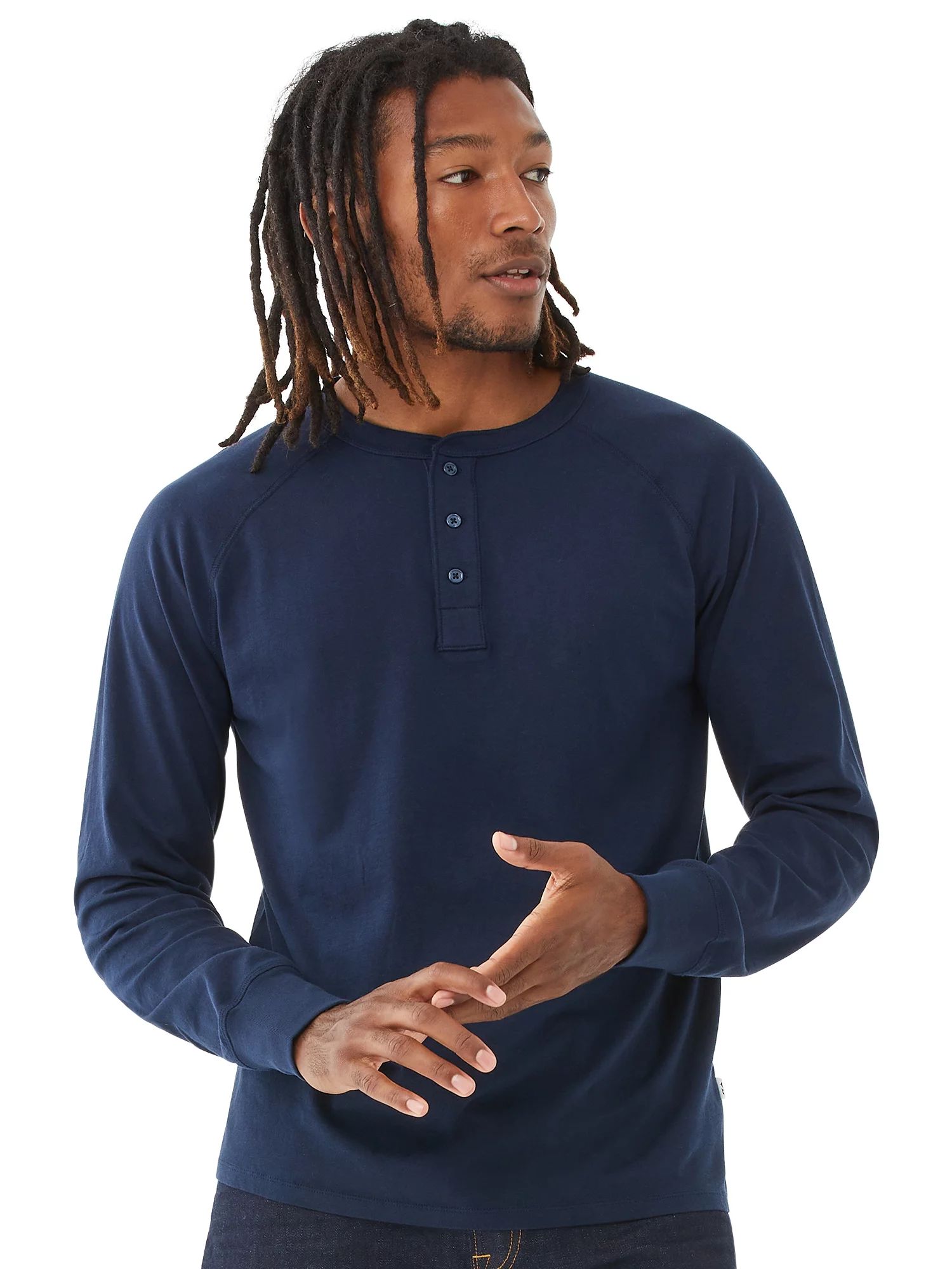 Free Assembly Men's Everyday Long-Sleeve Henley Shirt - Walmart.com | Walmart (US)