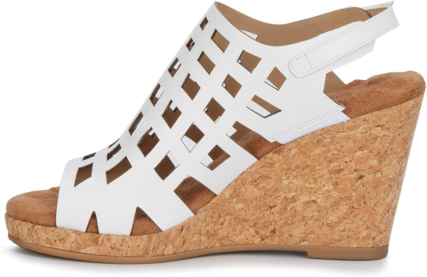 Ros Hommerson Women's KENNEDY Leather Cutout Comfortable Wedge Sandal | Amazon (US)