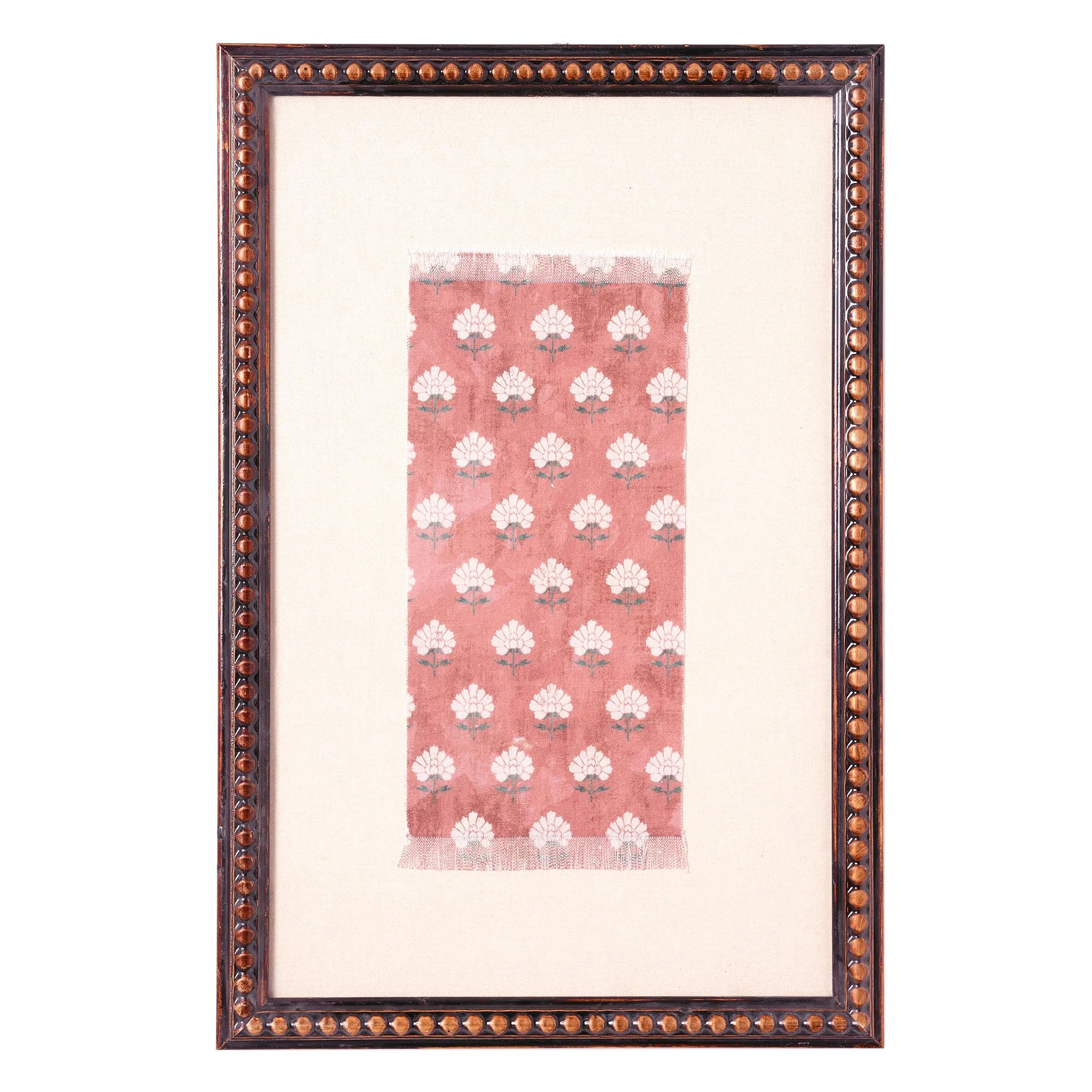 Beautiful Framed Floral Block Print Wall Art by Drew Barrymore 11.5" X 18" | Walmart (US)