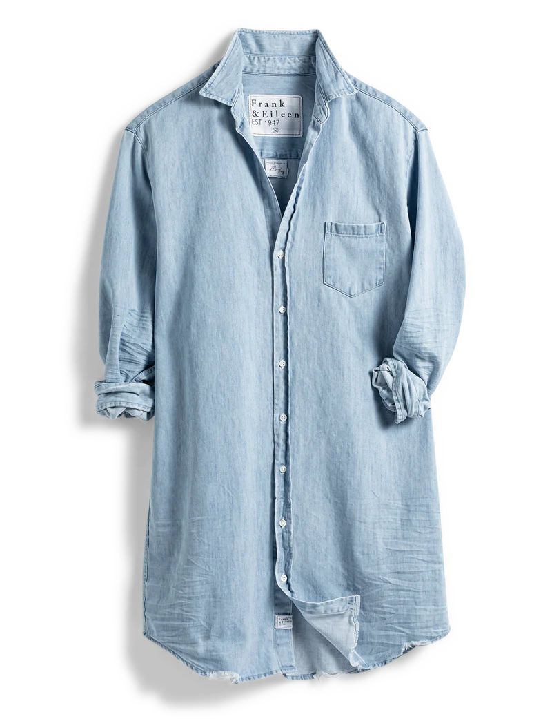 MARY Classic Blue Tattered Wash, Famous Denim | Frank & Eileen