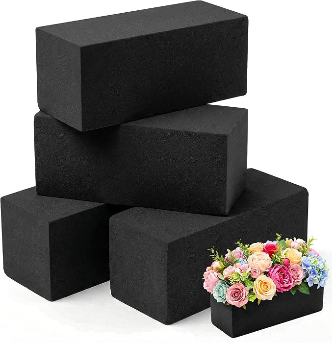 Max Shape Black Floral Foam Blocks for Artificial & Dried Flowers, Reusable Floral Foam Blocks, W... | Amazon (US)
