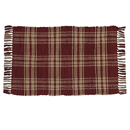 Park Designs 315-25K Sturbridge Rag Rug, 24" x 42", Wine | Amazon (US)