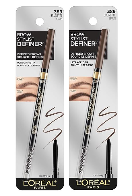 L’Oréal Paris Makeup Brow Stylist Definer Waterproof Eyebrow Pencil, Ultra-Fine Mechanical Pen... | Amazon (US)