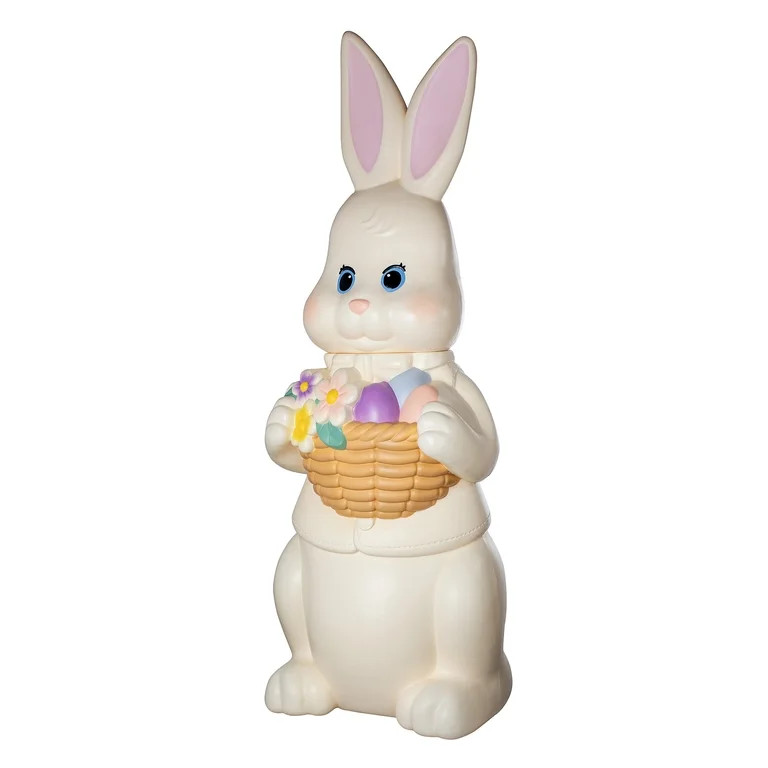 Paint Your Own Lighted Bunny Blow Mold Outdoor Decor, White, 60", Easter by Way To Celebrate | Walmart (US)