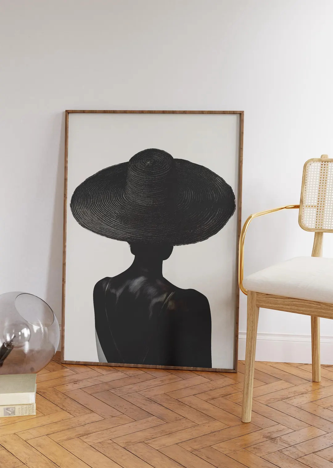 Black Girl Print African American Black Art Modern Woman Wall Art Black and White Painting for Li... | Etsy (US)