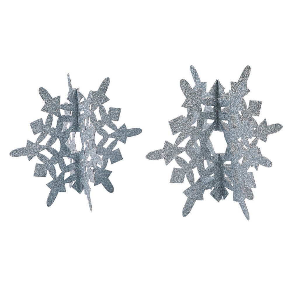 Silver Glitter Snowflake Centerpiece | Oriental Trading Company