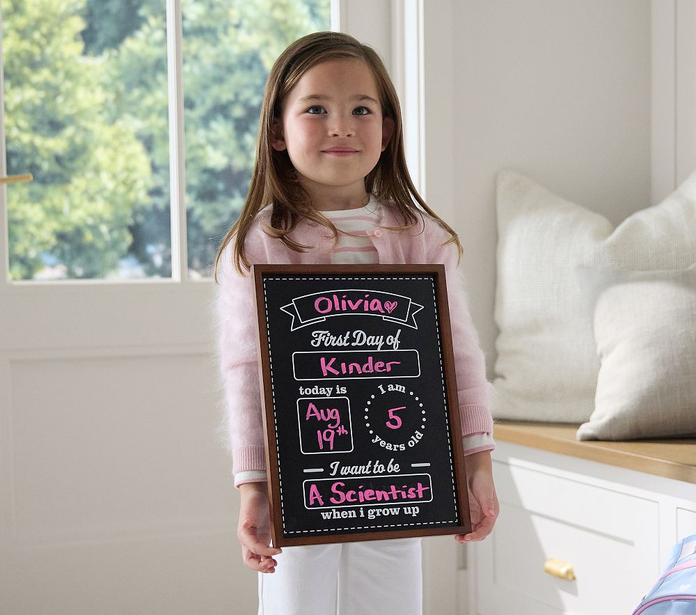 Chalkboard First Day of School Sign | Pottery Barn Kids