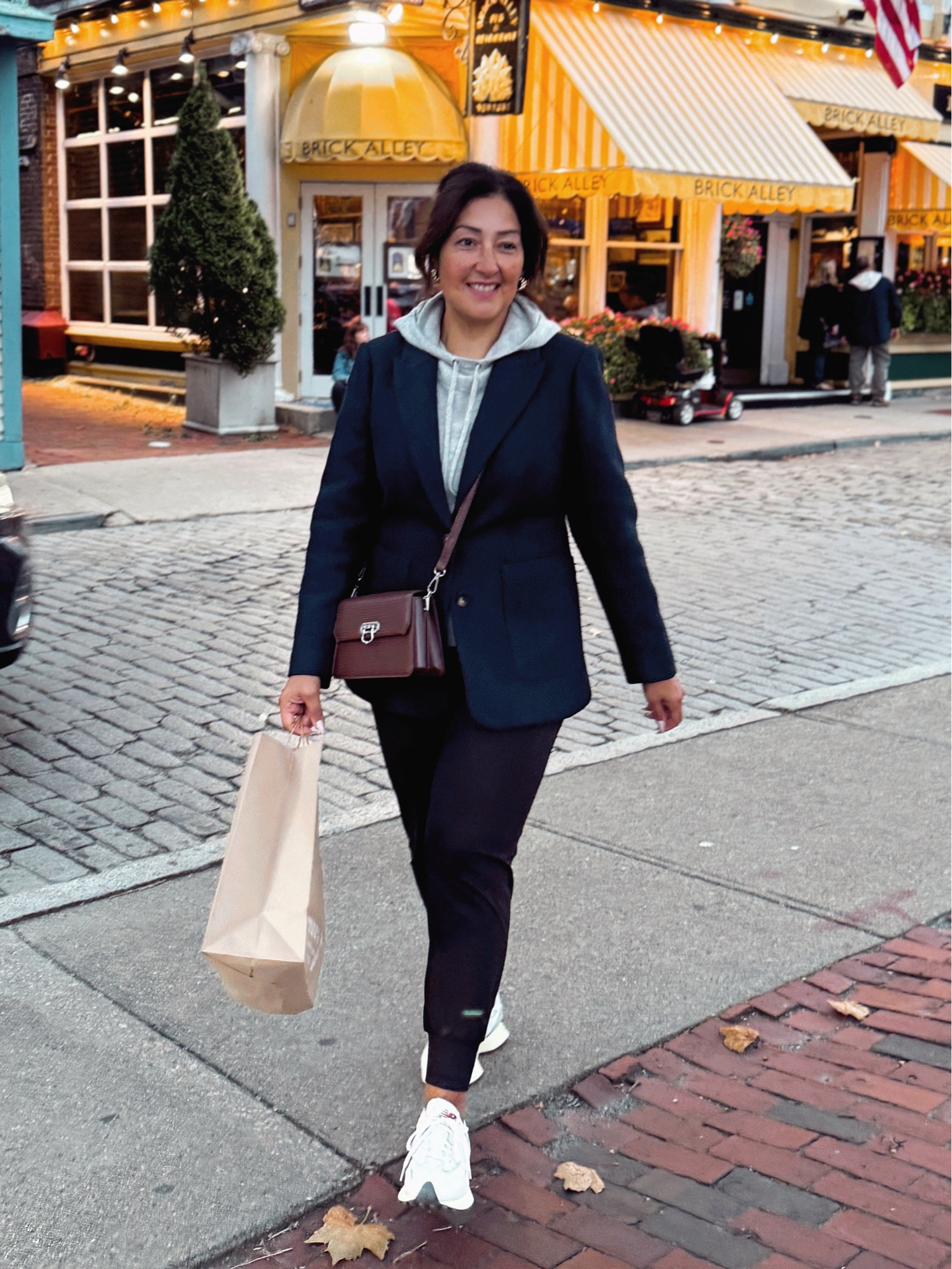 Cashmere hoodies and blazer weather. New Balance 327 kicks. Fall weekend style. 

#LTKShoeCrush #LTKSeasonal #LTKStyleTip