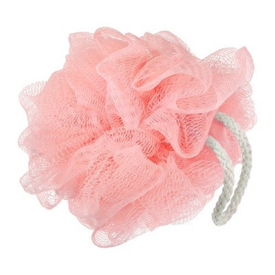 Unique Bargains Bath Shower Body Puff Loofah Sponge 5.12"x5.51" 1 Pc Pink | Target