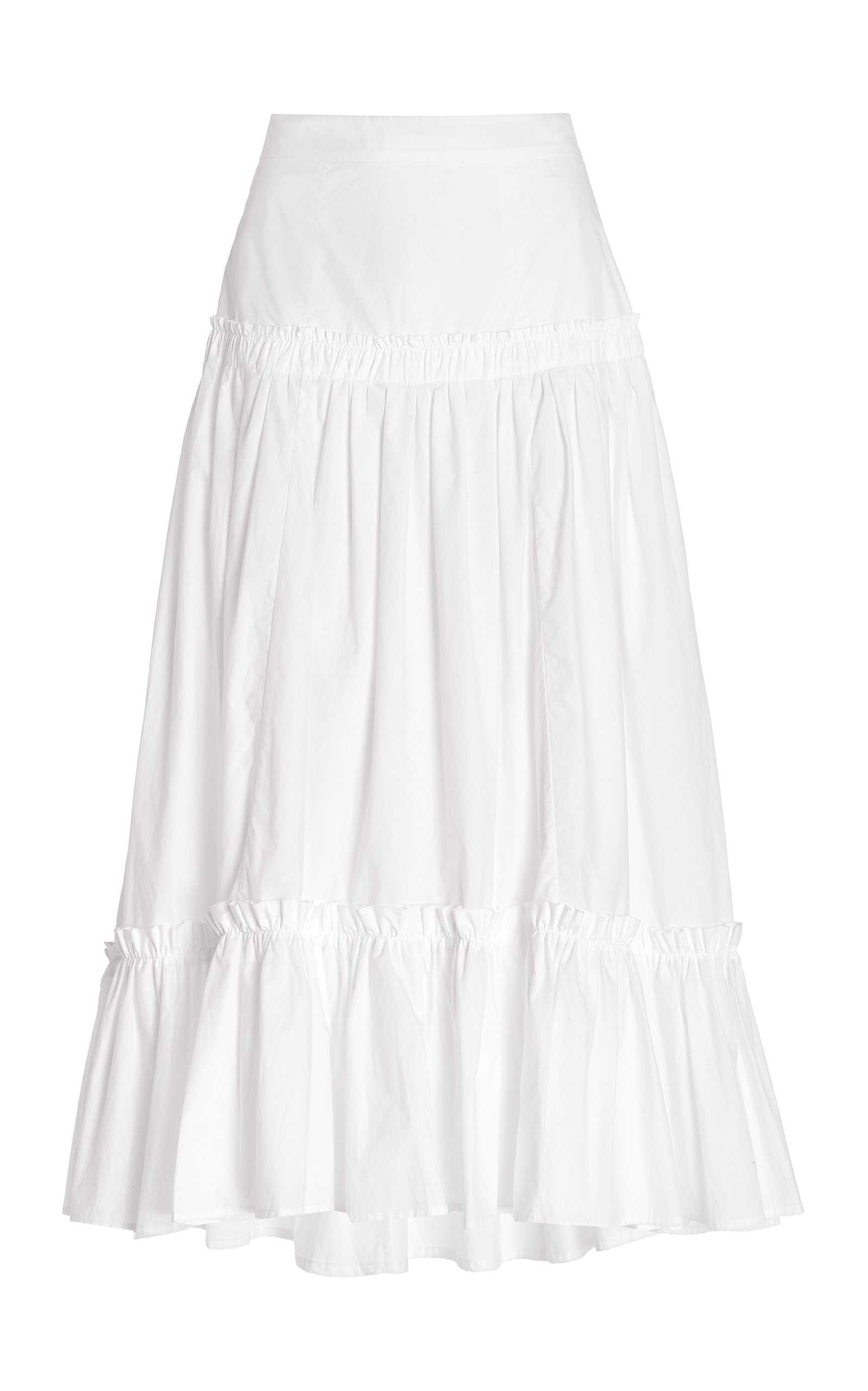 Tisbury Cotton-Poplin Midi Skirt | Moda Operandi (Global)