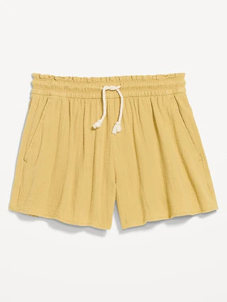 High-Waisted Crinkle Gauze Shorts | Old Navy (CA)