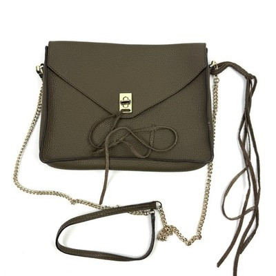 Rebecca Minkoff Darren Crossbody Olive Soft Leather Fringe Tassel Gold Hardware | eBay AU