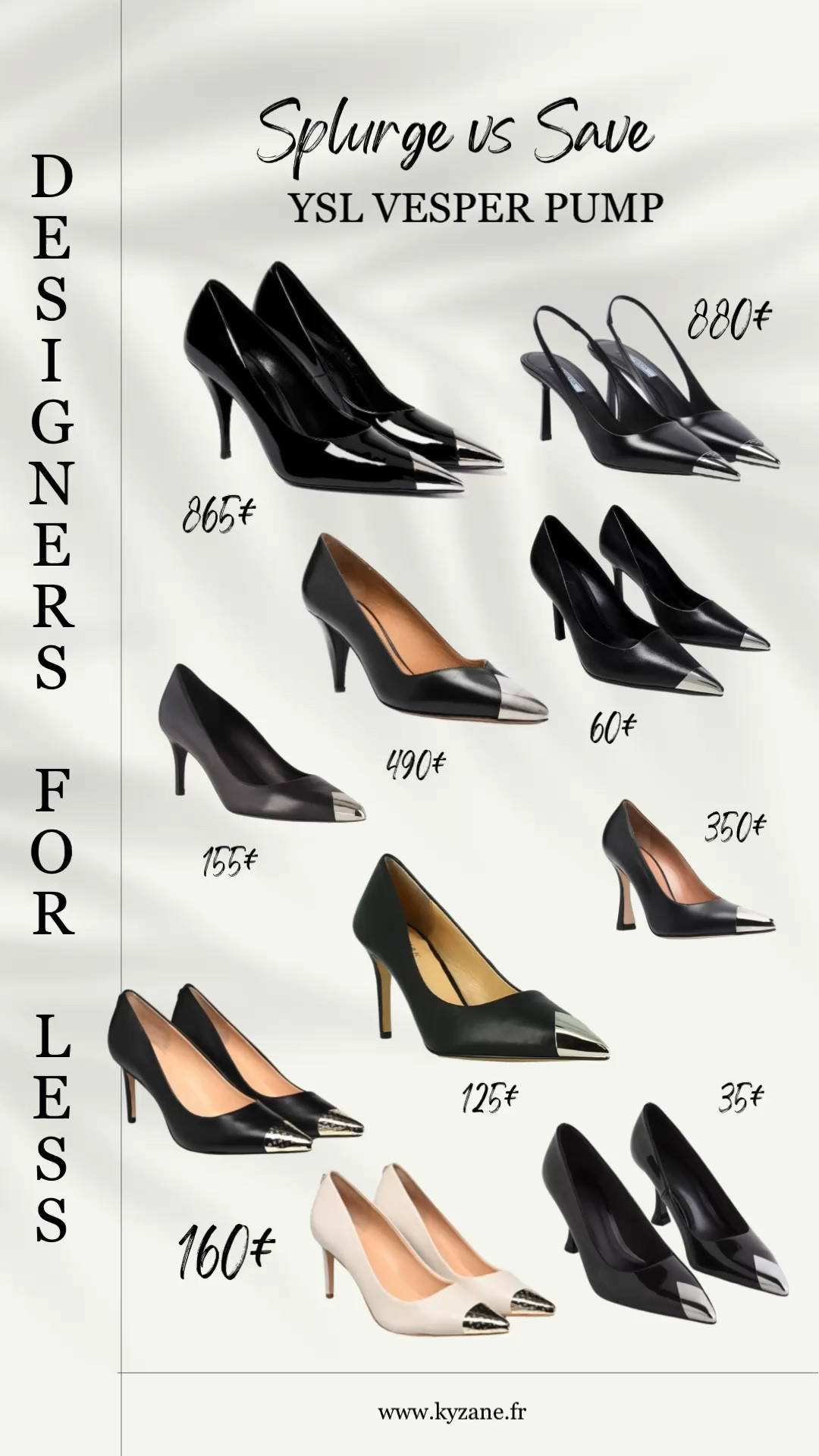 YSL VESPER pump affordable alternatives 👠 

#shopwithKyzané #luxuryonbudget #splurgevssave #designersforless

#LTKshoecrush #LTKeurope #LTKfit