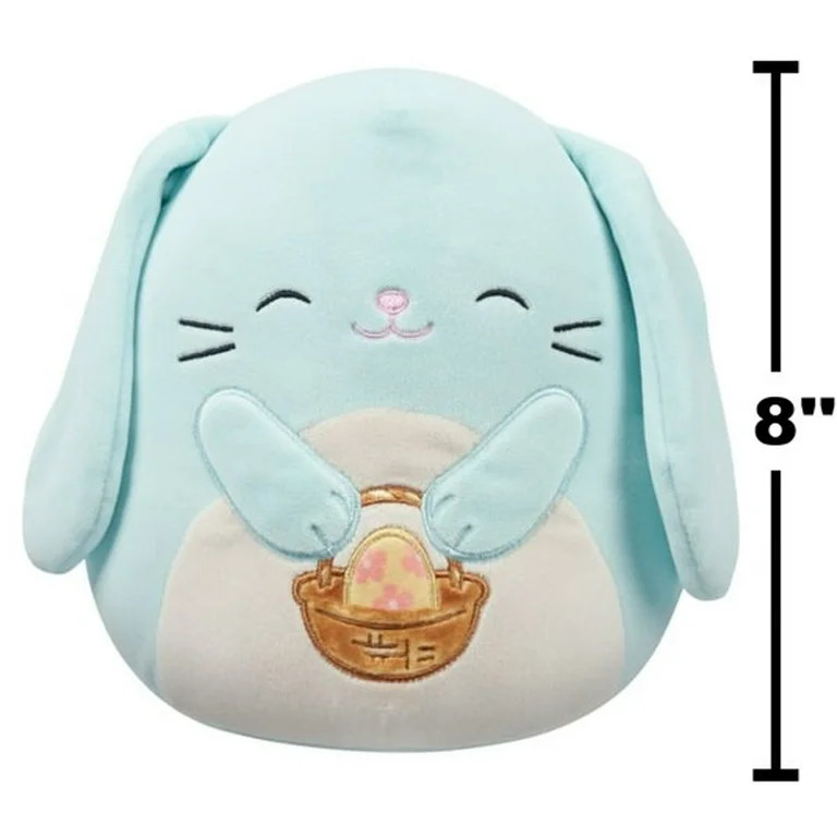 Squishmallows Original 8" Buttons The Blue Bunny with Easter Basket - Ultra Soft Plush Toy | Walmart (US)