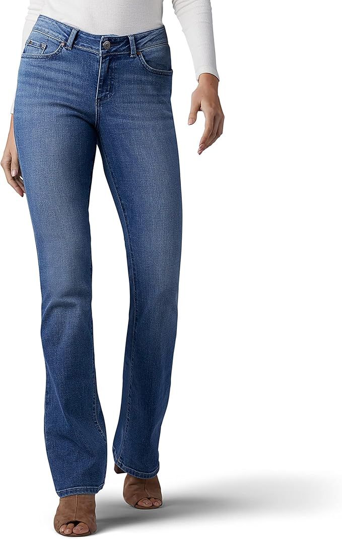 Lee Women's Modern Series Curvy Fit Bootcut Jean with Hidden Pocket | Amazon (US)