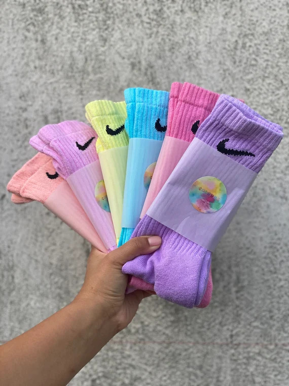 Nike Pastel Patina Tie Dye Socks | Etsy | Etsy (US)