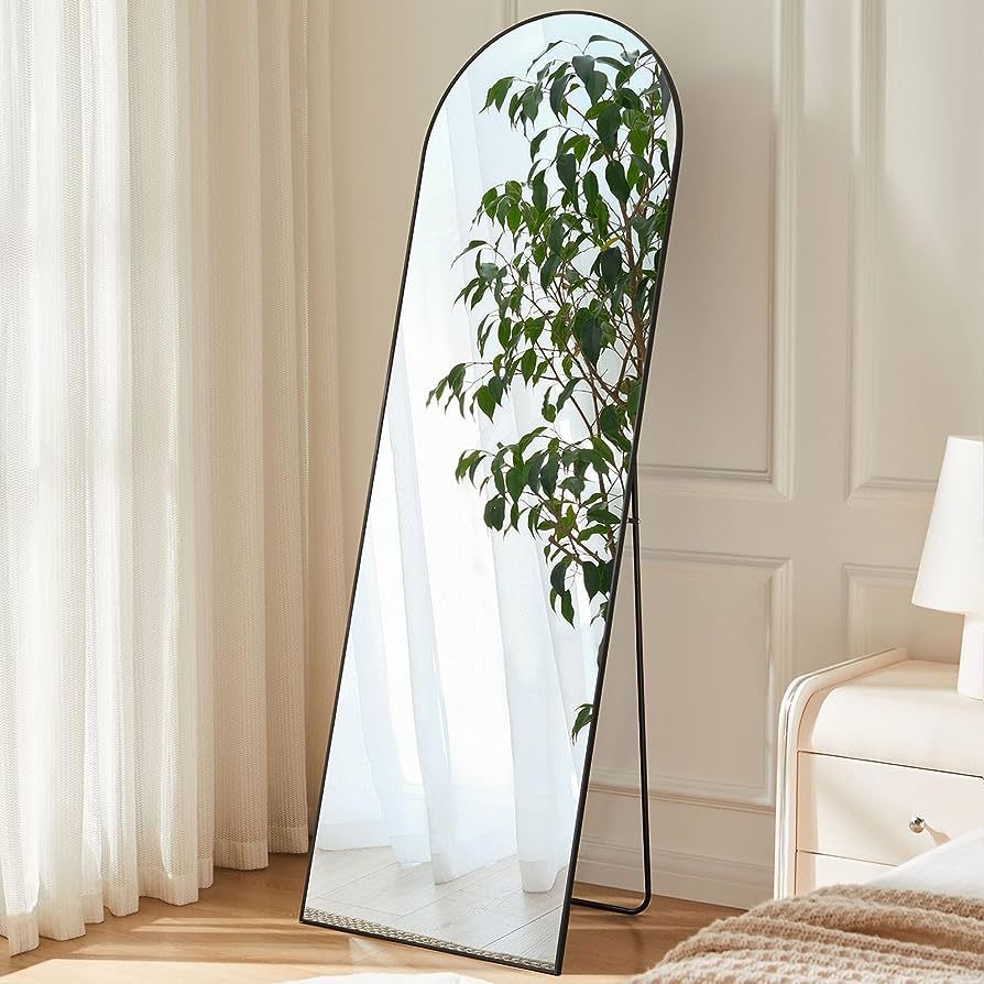 Arched Full Length Mirror 59"x16" Full Body Mirror Floor Mirror Standing Hanging or Leaning Wall,... | Amazon (US)