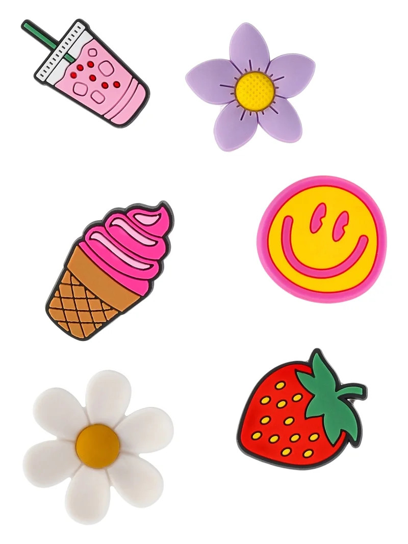 Time and Tru Women's Summer Fun Handbag Charms for EVA Beach Tote, 6-Pack | Walmart (US)