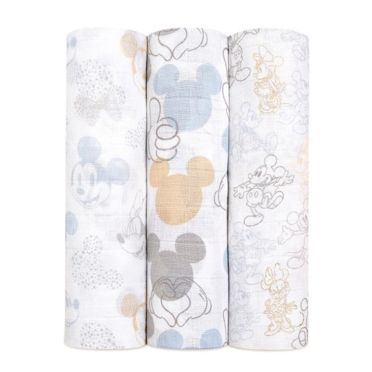 Disney™ cotton muslin swaddle 3-pk | aden + anais