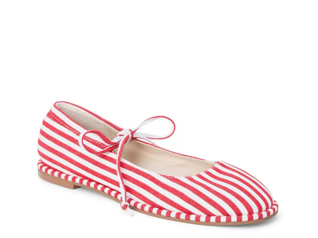 Coconuts Gerry Flat - Red/White Stripe | Fancyd Boutiqe