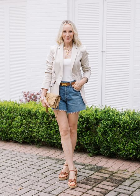 How to style shorts and look totally polished for the summer!
Love these AGOLDE Parker shorts…such a great length.
This blazer is so pretty dressed up or down!

#LTKSeasonal #LTKstyletip #LTKover40