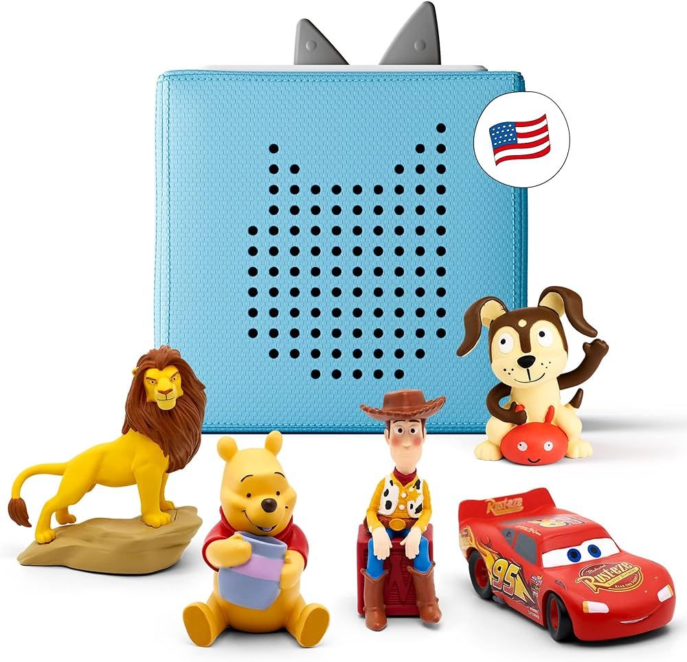 Amazon.com: Toniebox Audio Player Starter Set with Woody, Lightning McQueen, Simba, Winnie-The-Po... | Amazon (US)