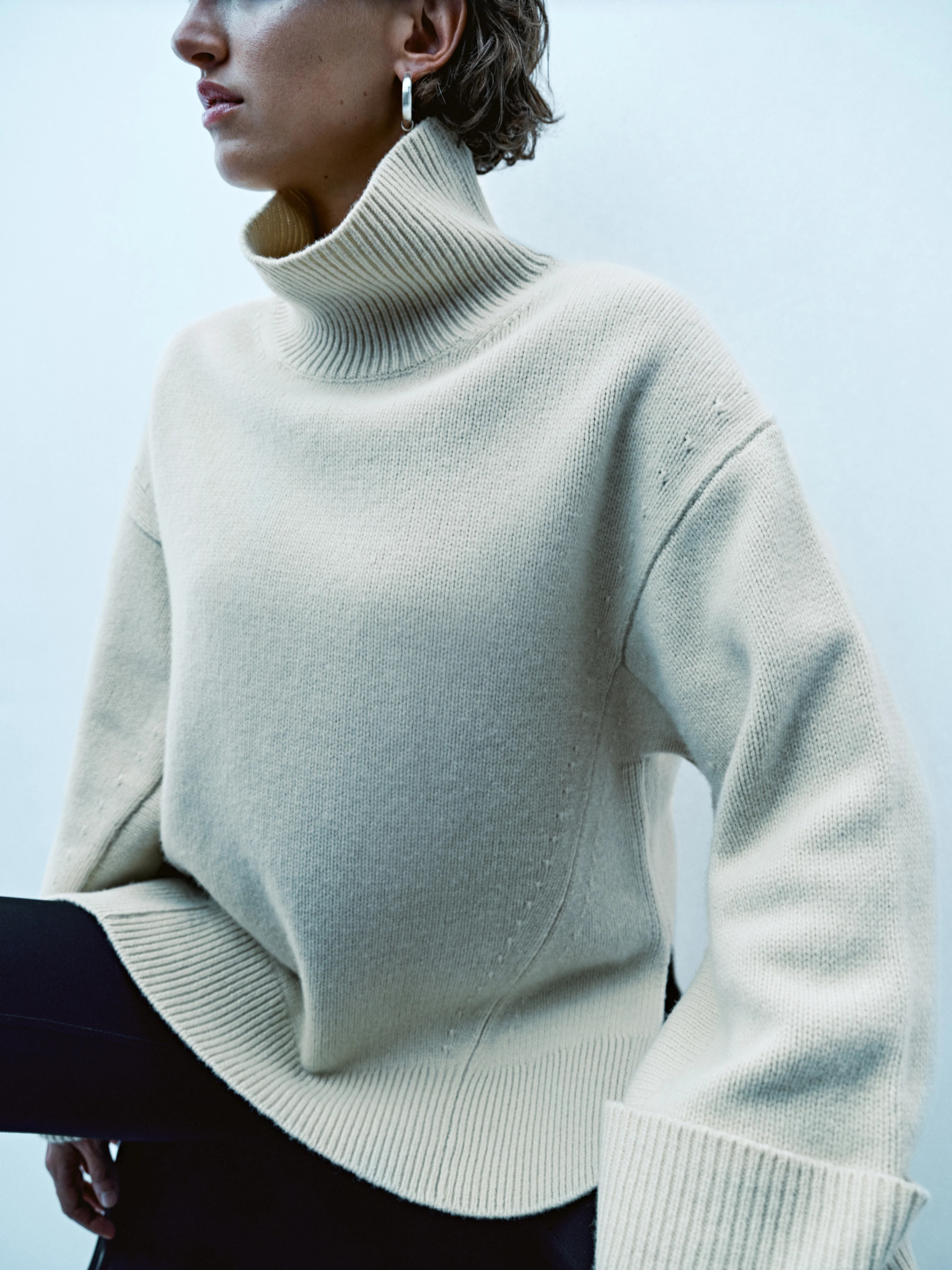 Merino Wool Oversized Jumper | Cream | Jigsaw (UK)