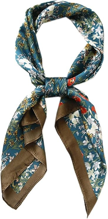 Square Silk Feeling Neckerchief Handbag Hair Scarf Bracelet Gift For Women/Men | Amazon (US)