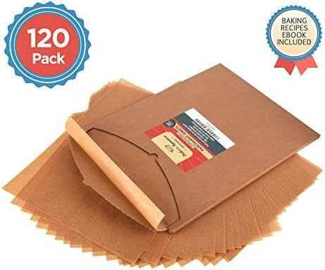Parchment Paper Baking Sheets by Baker's Signature | Precut Non-Stick & Unbleached - Will Not Cur... | Amazon (US)