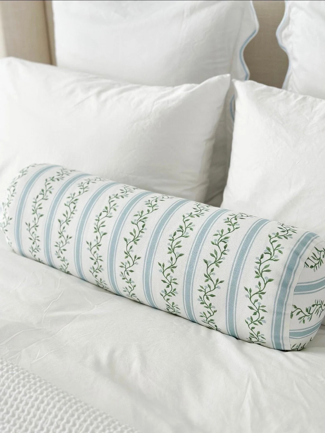 INCLUDES INSERT! | Curated by Shopped by Ashley: Libby Stripe Bolster  |Grandmillennial Grouping ... | Etsy (US)