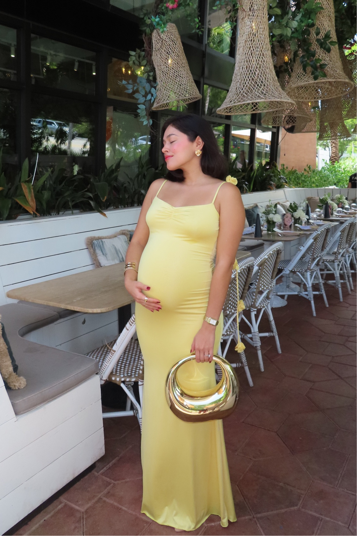 Yellow summer dress
