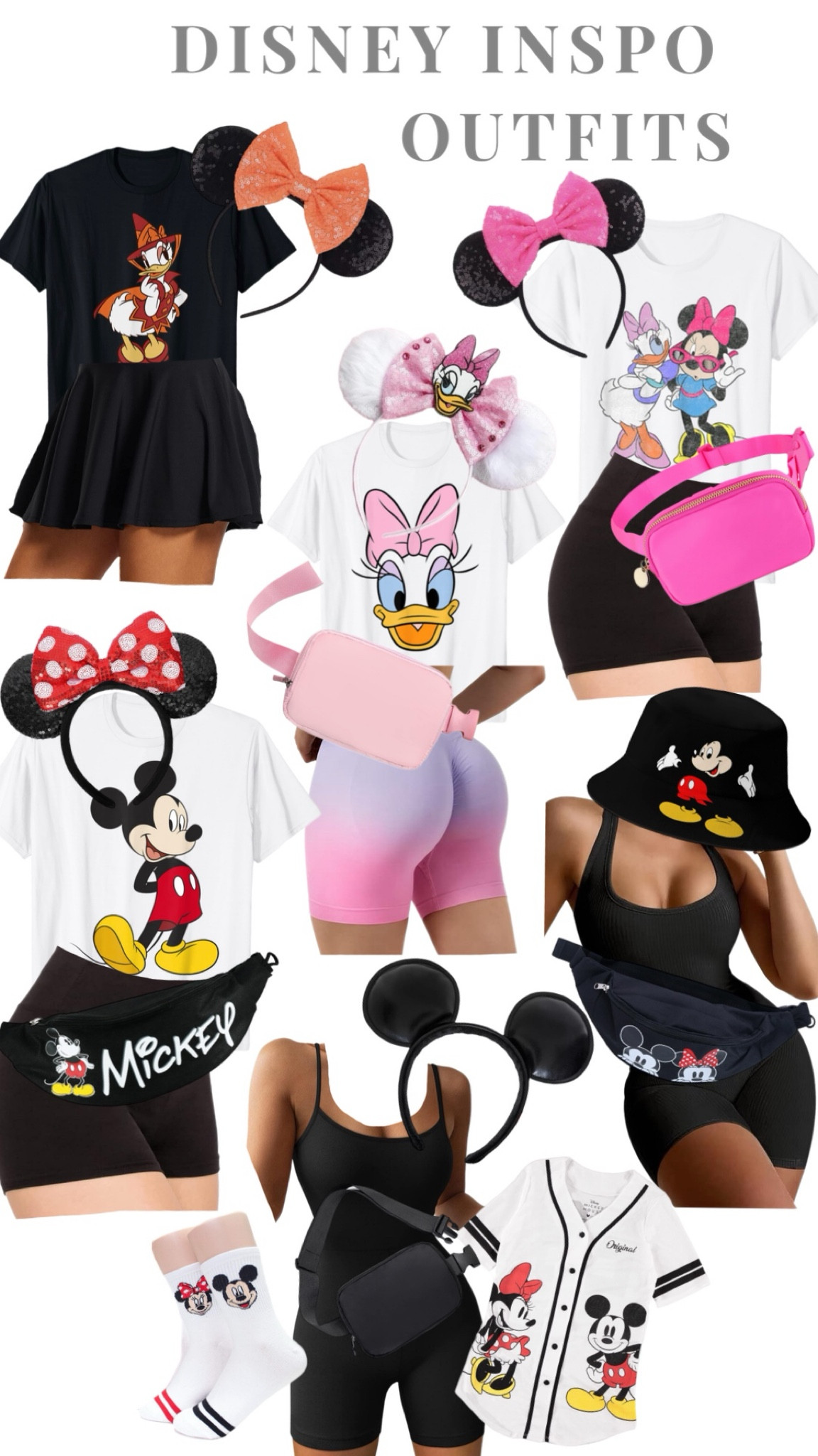 Amazon Disney inspo outfits
Click below to shop! Follow me @rachelanxo for more amazon fashion!!! So glad your here 💖🫶🏻✨

Size up on the t-shirt for oversized look 

#LTKstyletip #LTKfindsunder50