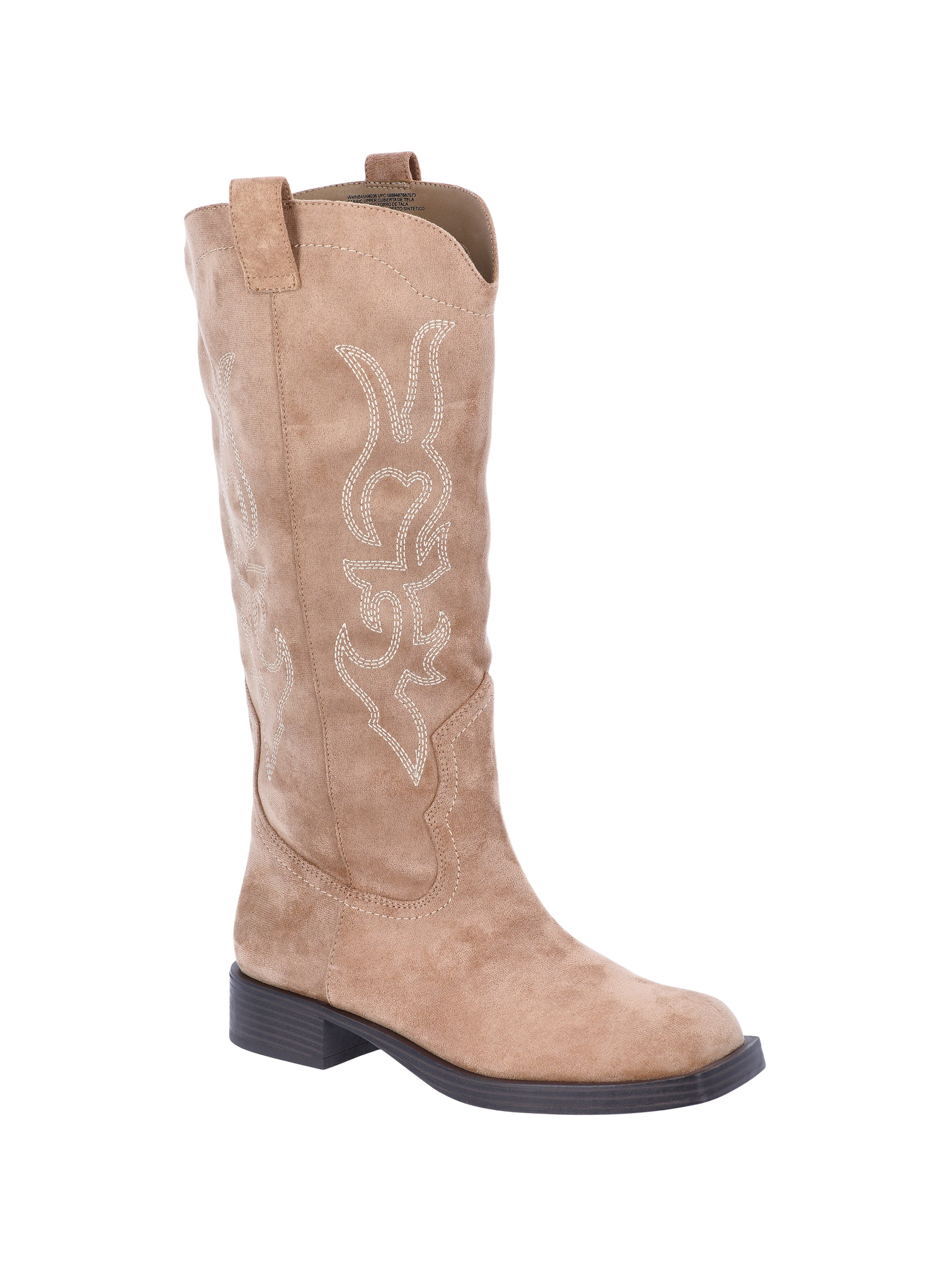 No Boundaries Women's Square Toe Western Boots | Walmart (US)